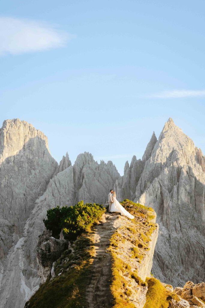 Hochzeit vor Cadini di Misurina